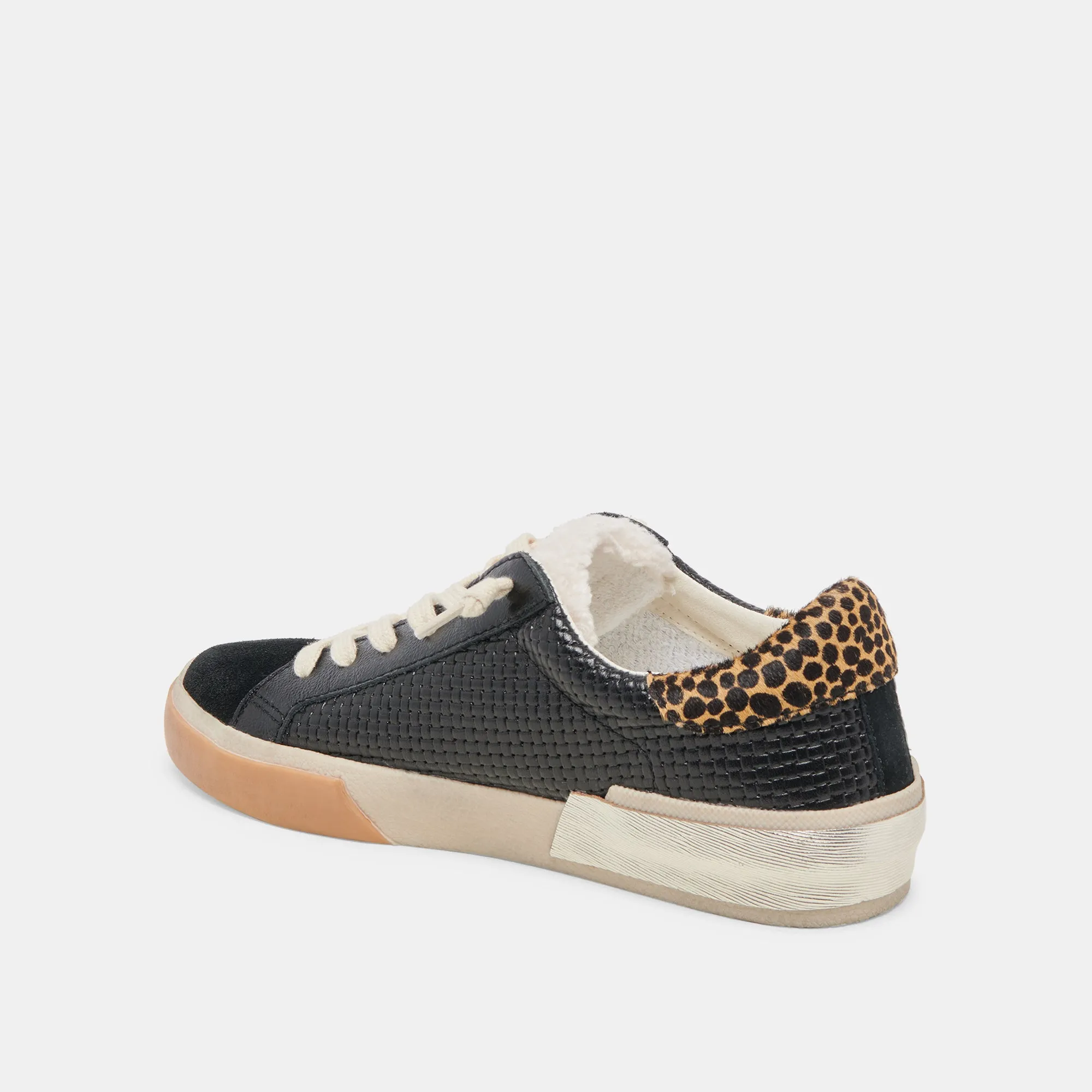 ZINA PLUSH SNEAKERS BLACK MULTI WOVEN sold by Dolce Vita product image thumbnail 5
