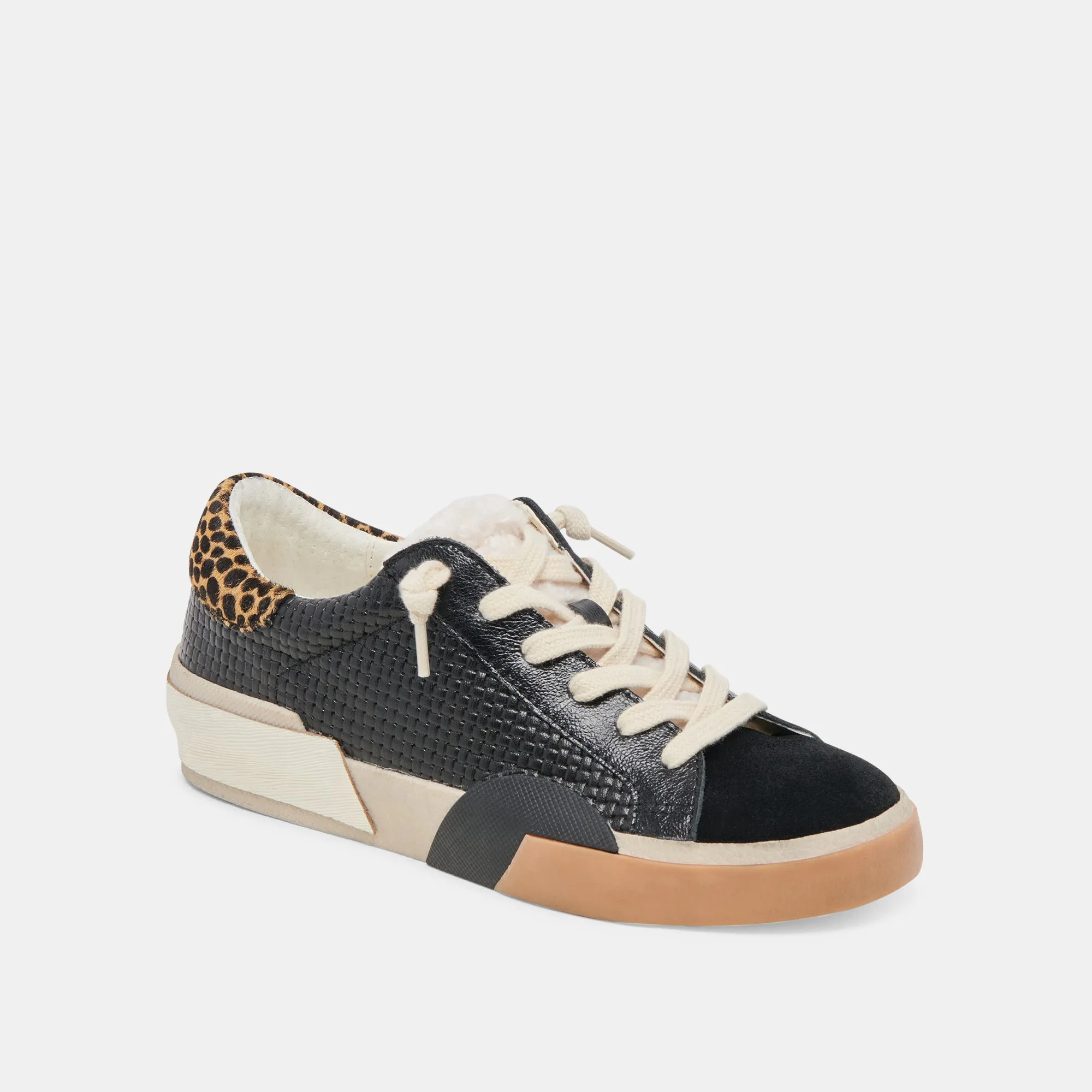 ZINA PLUSH SNEAKERS BLACK MULTI WOVEN sold by Dolce Vita product image thumbnail 2