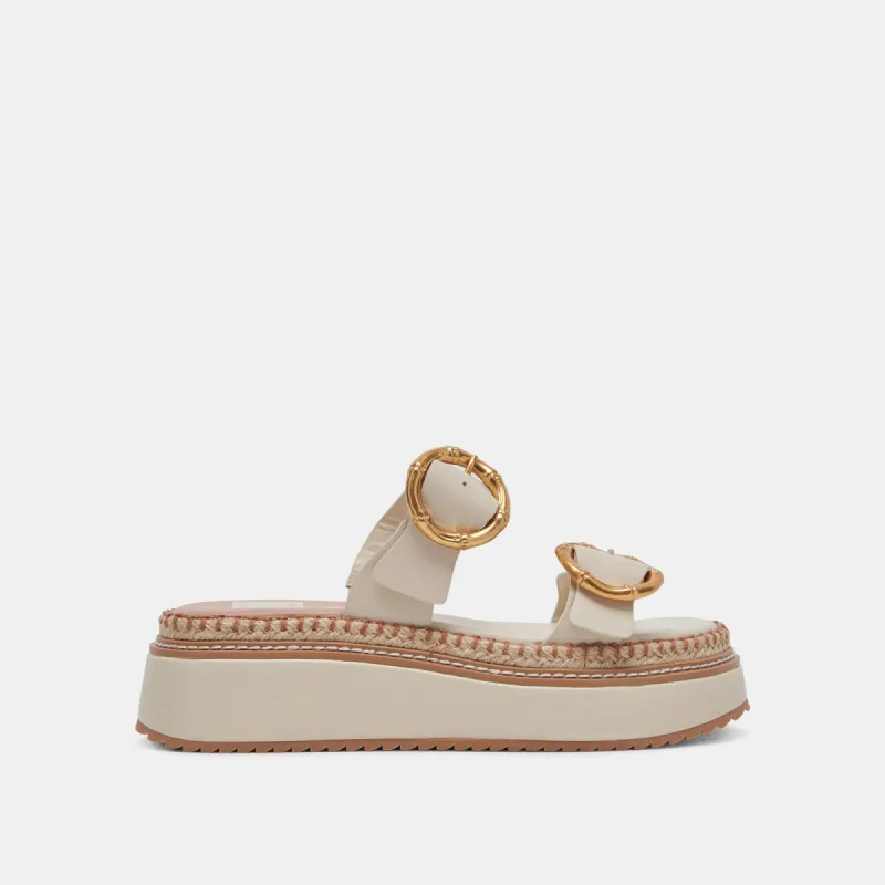 RYSHA SANDALS IVORY LEATHER sold by Dolce Vita