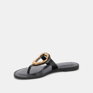 WAKYA SANDALS BLACK LEATHER sold by Dolce Vita
