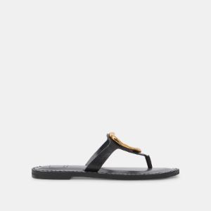 WAKYA SANDALS BLACK LEATHER sold by Dolce Vita