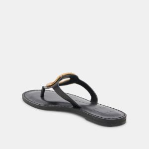 WAKYA SANDALS BLACK LEATHER sold by Dolce Vita