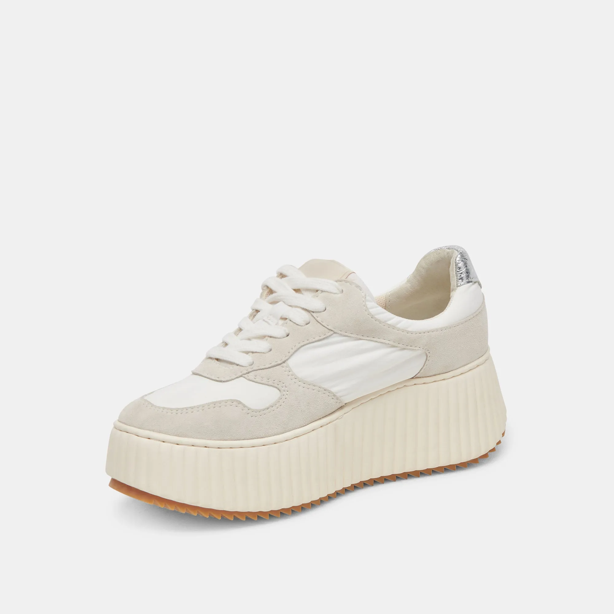 DAISHA SNEAKERS WHITE SILVER NYLON sold by Dolce Vita product image thumbnail 4