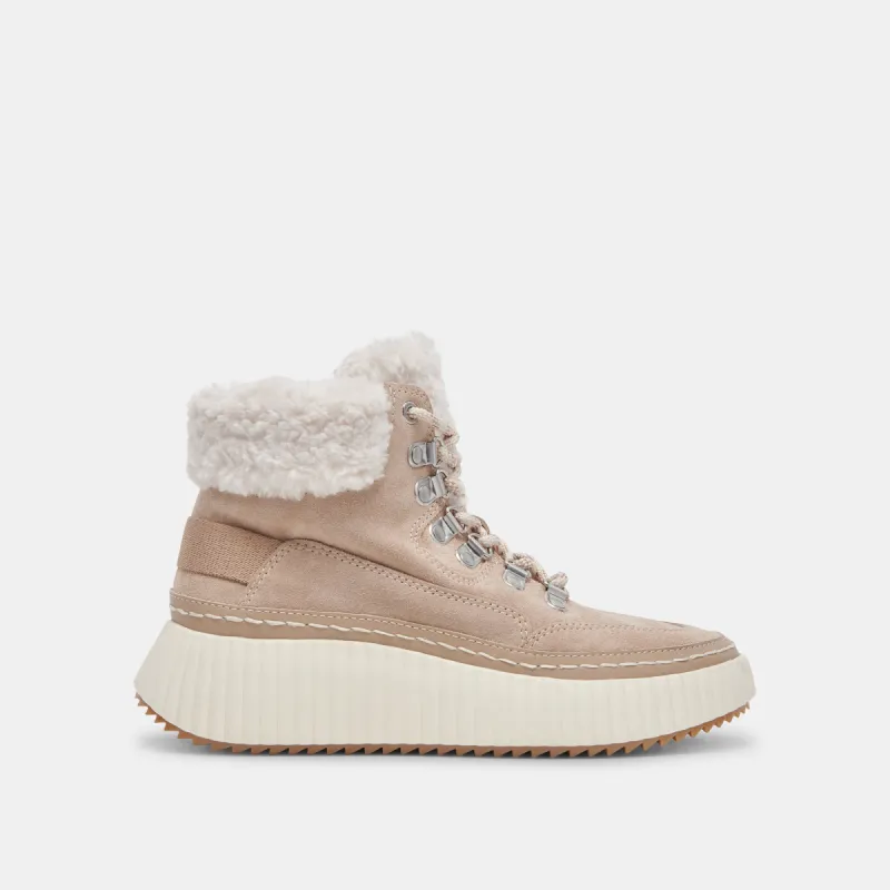 DEBBIE PLUSH SNEAKERS TAUPE SUEDE sold by Dolce Vita
