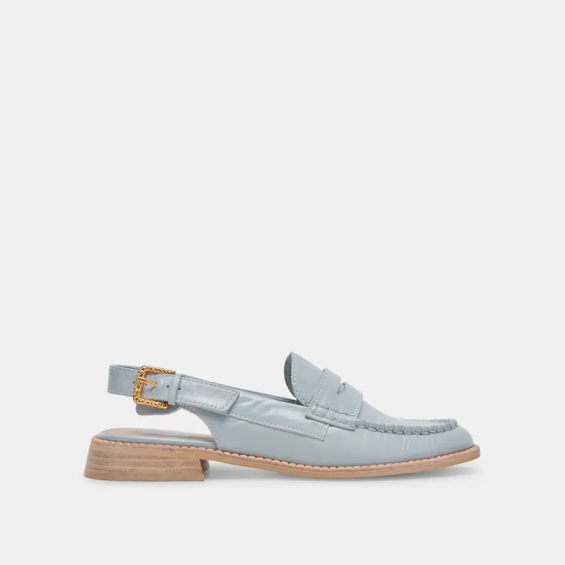 新品【GIDEAL】heart shaped loaferシルバー HARDI STUD LOAFERS MIDNIGHT CRINKLE PATENT | Parallel
