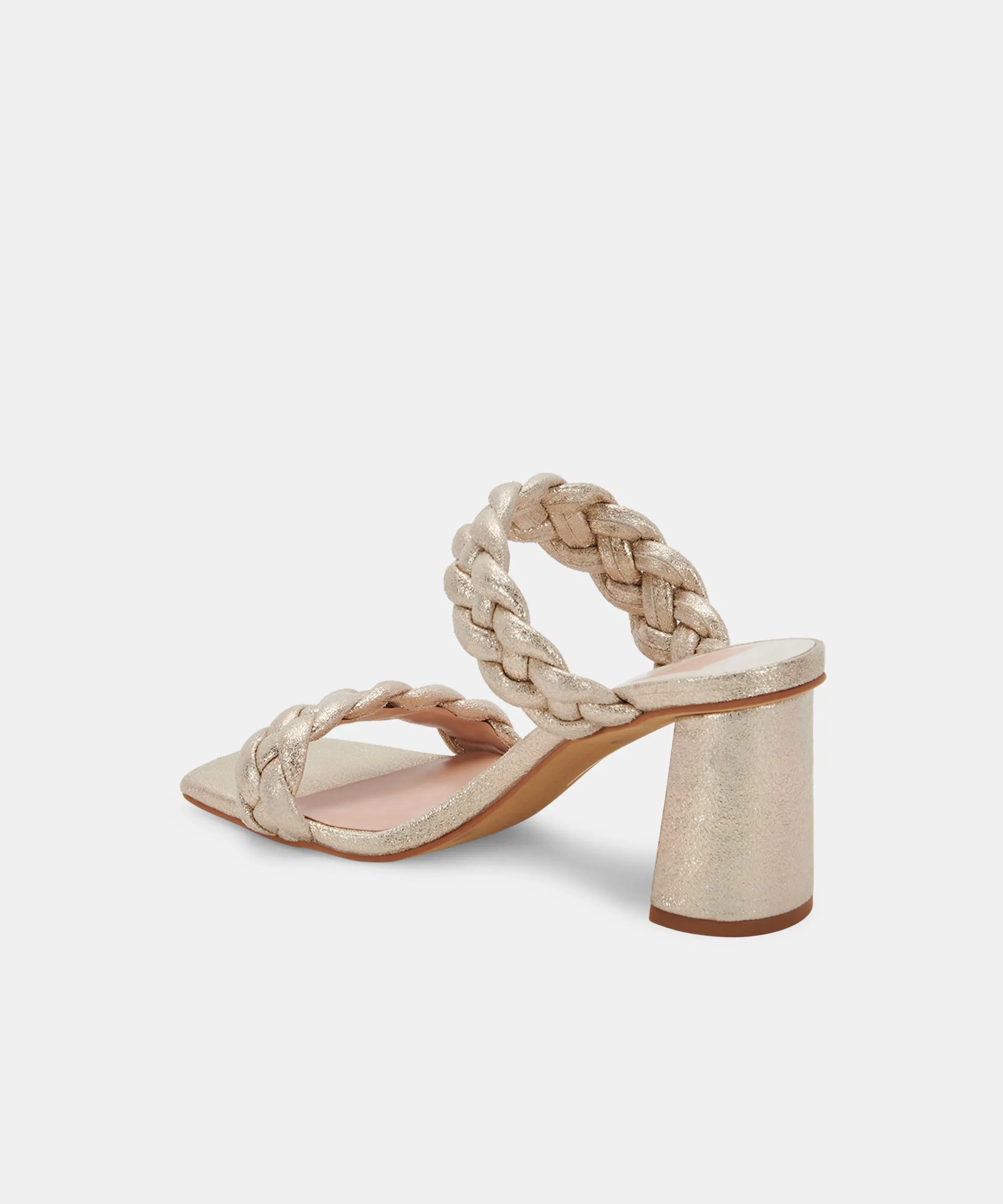 PAILY HEELS LIGHT GOLD METALLIC STELLA SUEDE - re:vita sold by Dolce Vita product image thumbnail 5