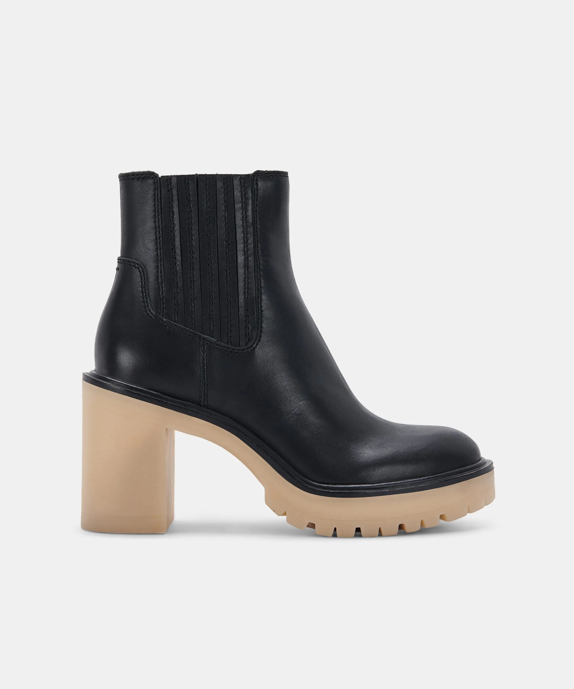 CASTER H2O BOOTIES BLACK LEATHER sold by Dolce Vita