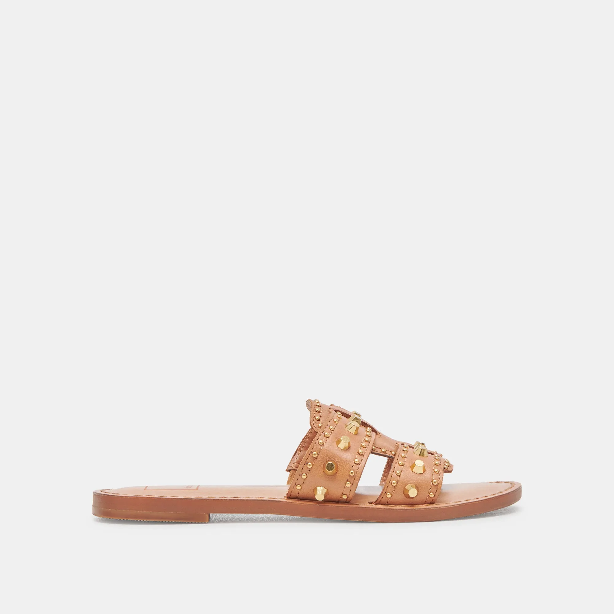 WESLA STUD SANDALS HONEY LEATHER sold by Dolce Vita