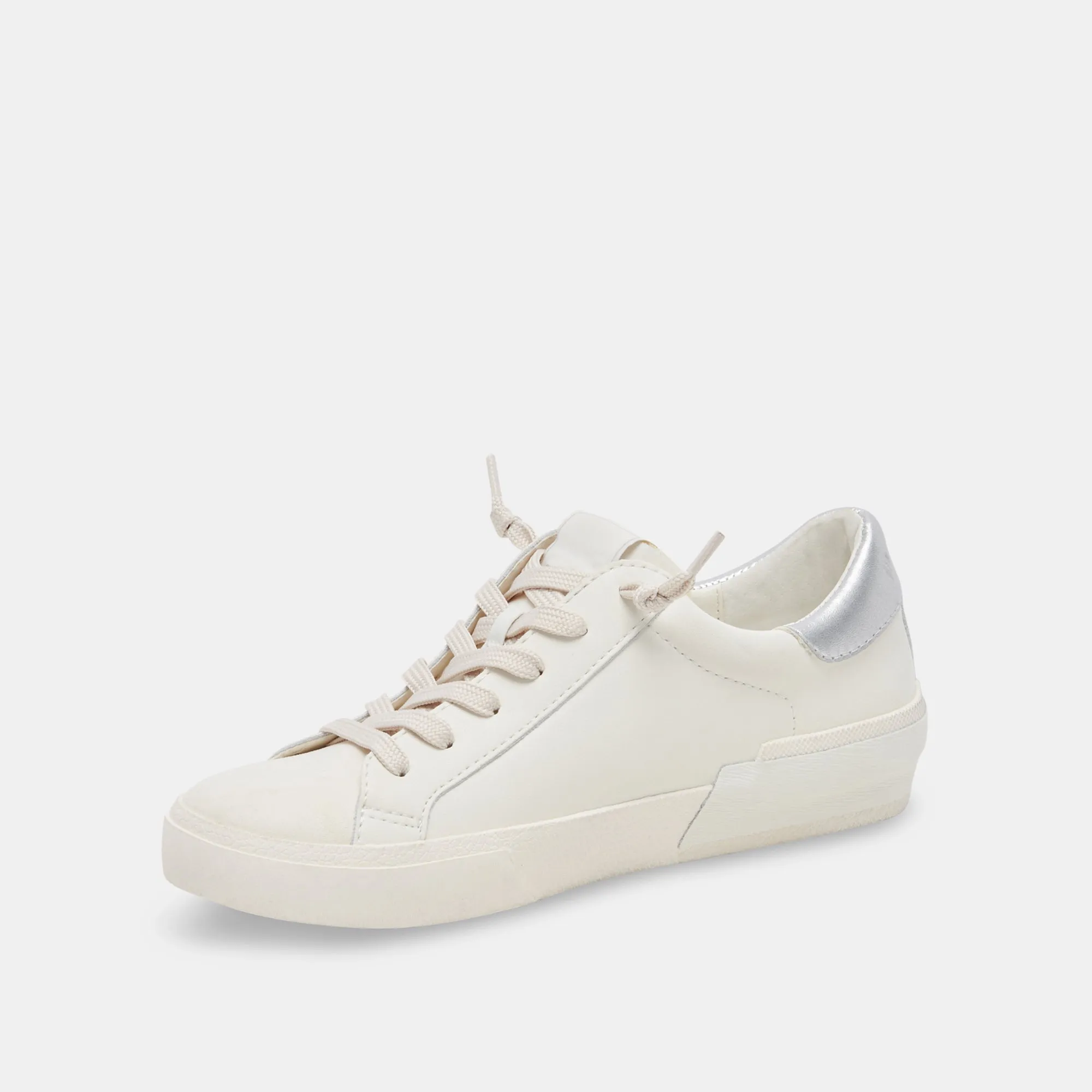 ZINA FOAM 360 SNEAKERS WHITE SILVER RECYCLED LEATHER sold by Dolce Vita product image thumbnail 4