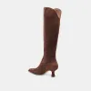 ARIANA WIDE CALF BOOTS DK BROWN SUEDE sold by Dolce Vita