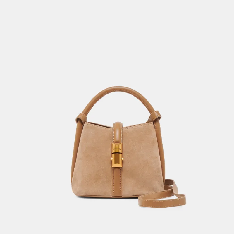 NEVE CROSSBODY SHITAKE SUEDE sold by Dolce Vita