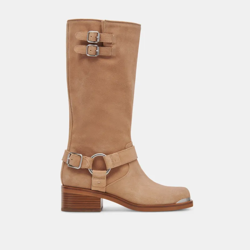 EVI BOOTS MUSHROOM SUEDE sold by Dolce Vita