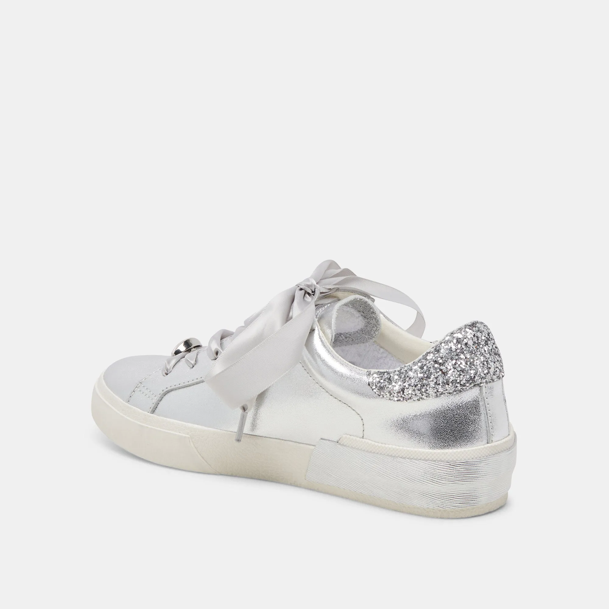 ZINA GAMEDAY SNEAKERS SILVER MULTI LEATHER sold by Dolce Vita product image thumbnail 4