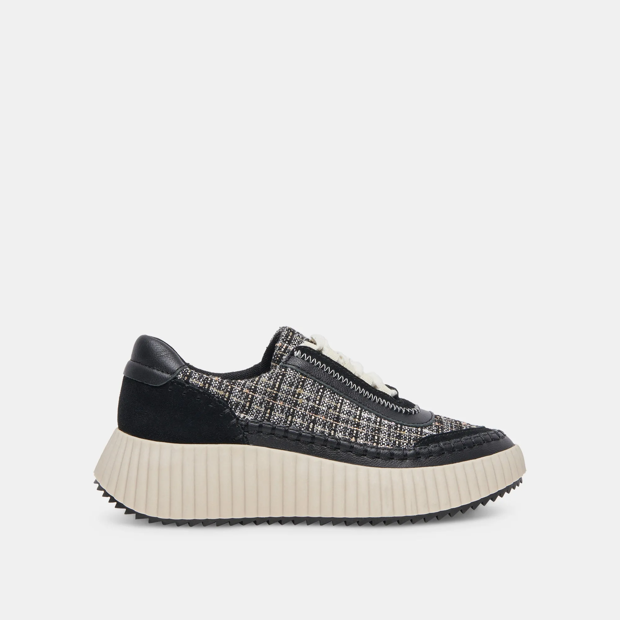 DOLEN SNEAKERS BLACK MULTI WOVEN sold by Dolce Vita