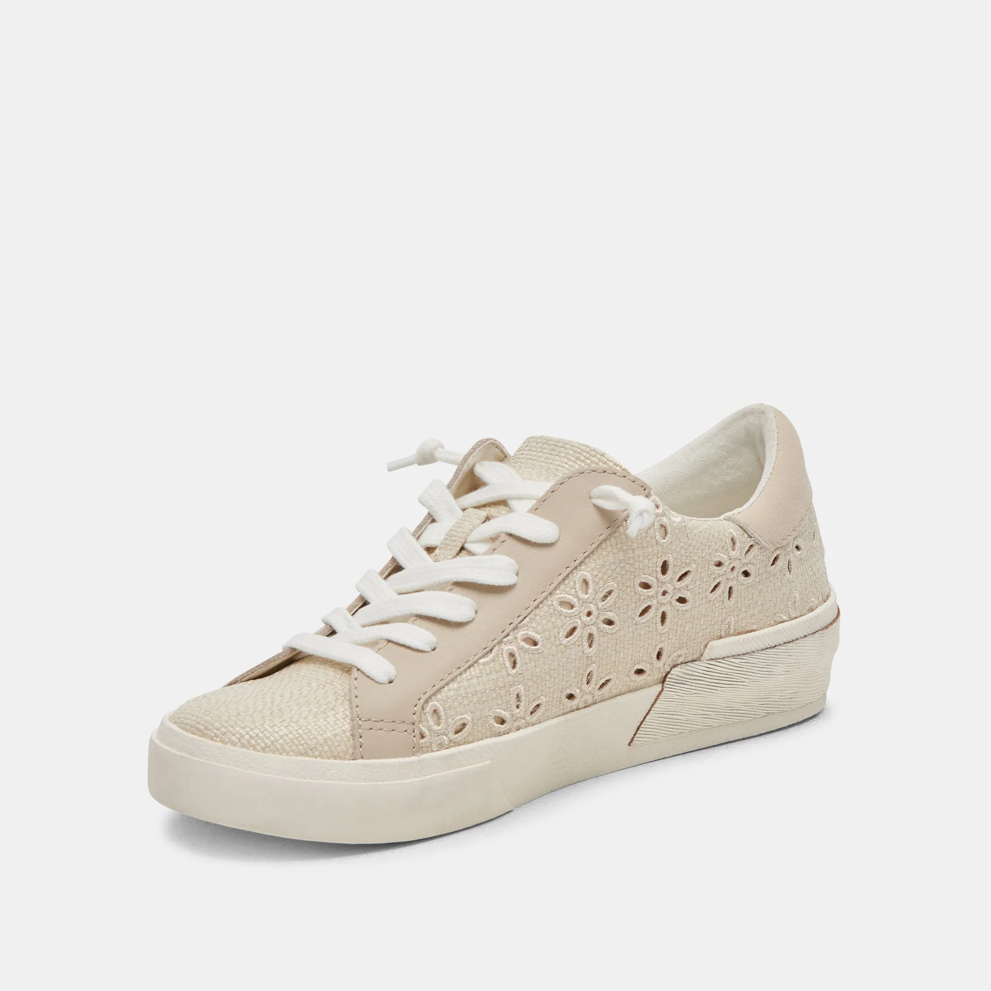 ZINA SNEAKERS OATMEAL FLORAL EYELET sold by Dolce Vita product image thumbnail 4