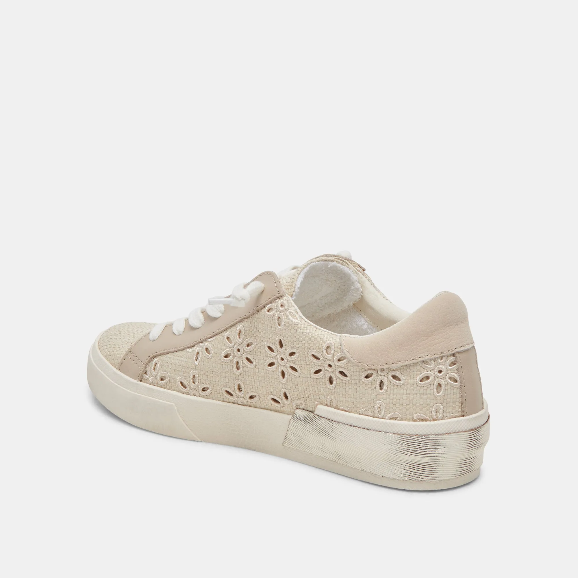 ZINA SNEAKERS OATMEAL FLORAL EYELET sold by Dolce Vita product image thumbnail 5