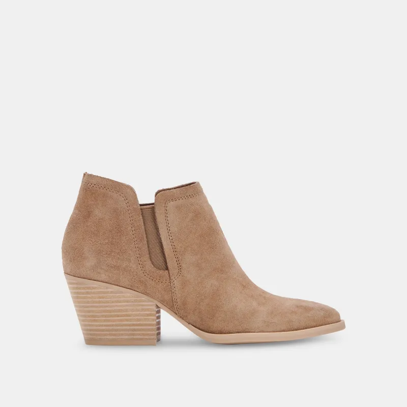 DENALI BOOTIES TRUFFLE SUEDE sold by Dolce Vita