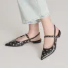 PENNEY STUD FLATS MIDNIGHT CRINKLE PATENT sold by Dolce Vita