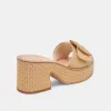 ERA HEELS WARM NATURAL RAFFIA sold by Dolce Vita