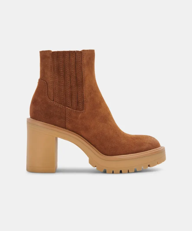 CASTER H2O BOOTIES CAMEL SUEDE re:vita sold by Dolce Vita