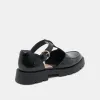 EMILIO FLATS MIDNIGHT CRINKLE PATENT LEATHER sold by Dolce Vita