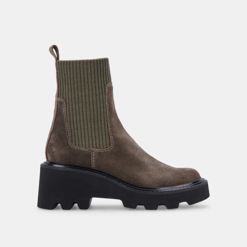 HOVEN H2O BOOTS OLIVE SUEDE sold by Dolce Vita