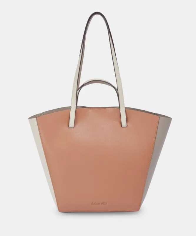 EMMY TOTE COLOR BLOCK LEATHER sold by Dolce Vita