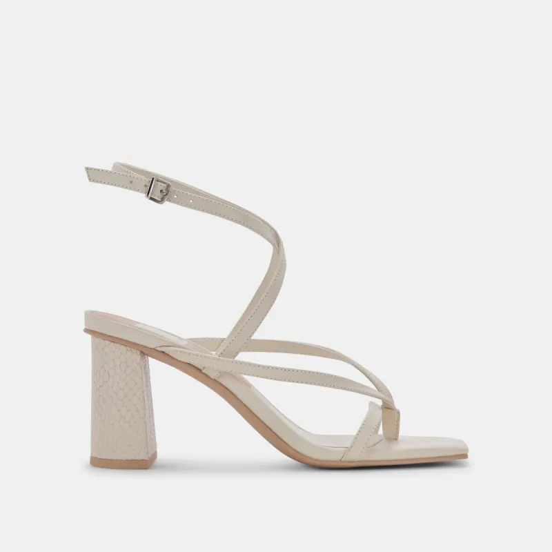 PAROO HEELS IVORY LEATHER sold by Dolce Vita