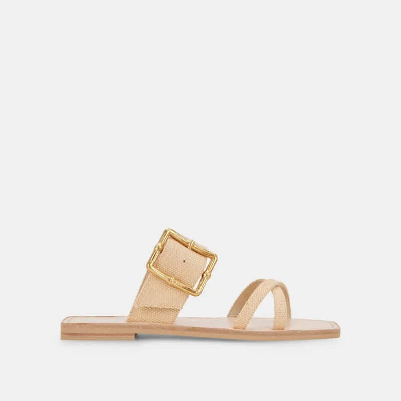 LOWYN SANDALS NATURAL RAFFIA sold by Dolce Vita