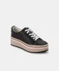 TINLEY SNEAKERS BLACK LEATHER - re:vita sold by Dolce Vita
