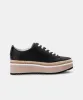 TINLEY SNEAKERS BLACK LEATHER - re:vita sold by Dolce Vita