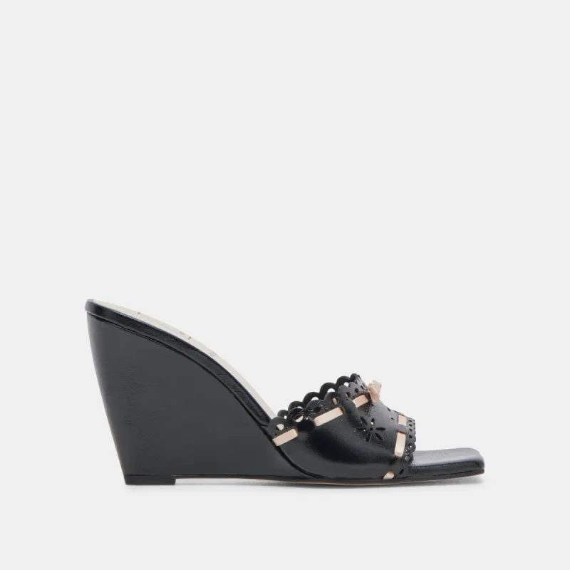 MADALE WEDGES MIDNIGHT PATENT LEATHER sold by Dolce Vita