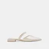 KANIKA PEARL WIDE FLATS VANILLA PEARLS sold by Dolce Vita