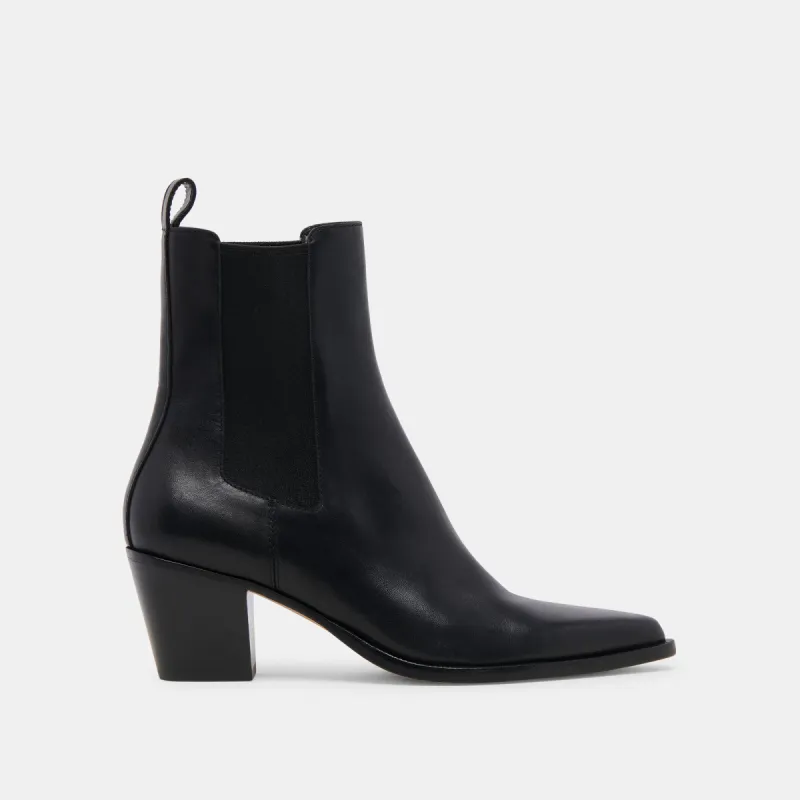 SHADIE H2O BOOTIES BLACK LEATHER sold by Dolce Vita