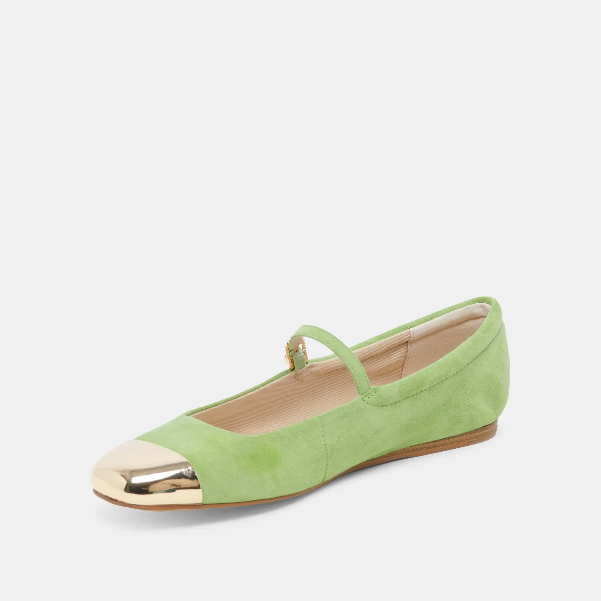 REYES TOE CAP BALLET FLATS LIME SUEDE sold by Dolce Vita product image thumbnail 4