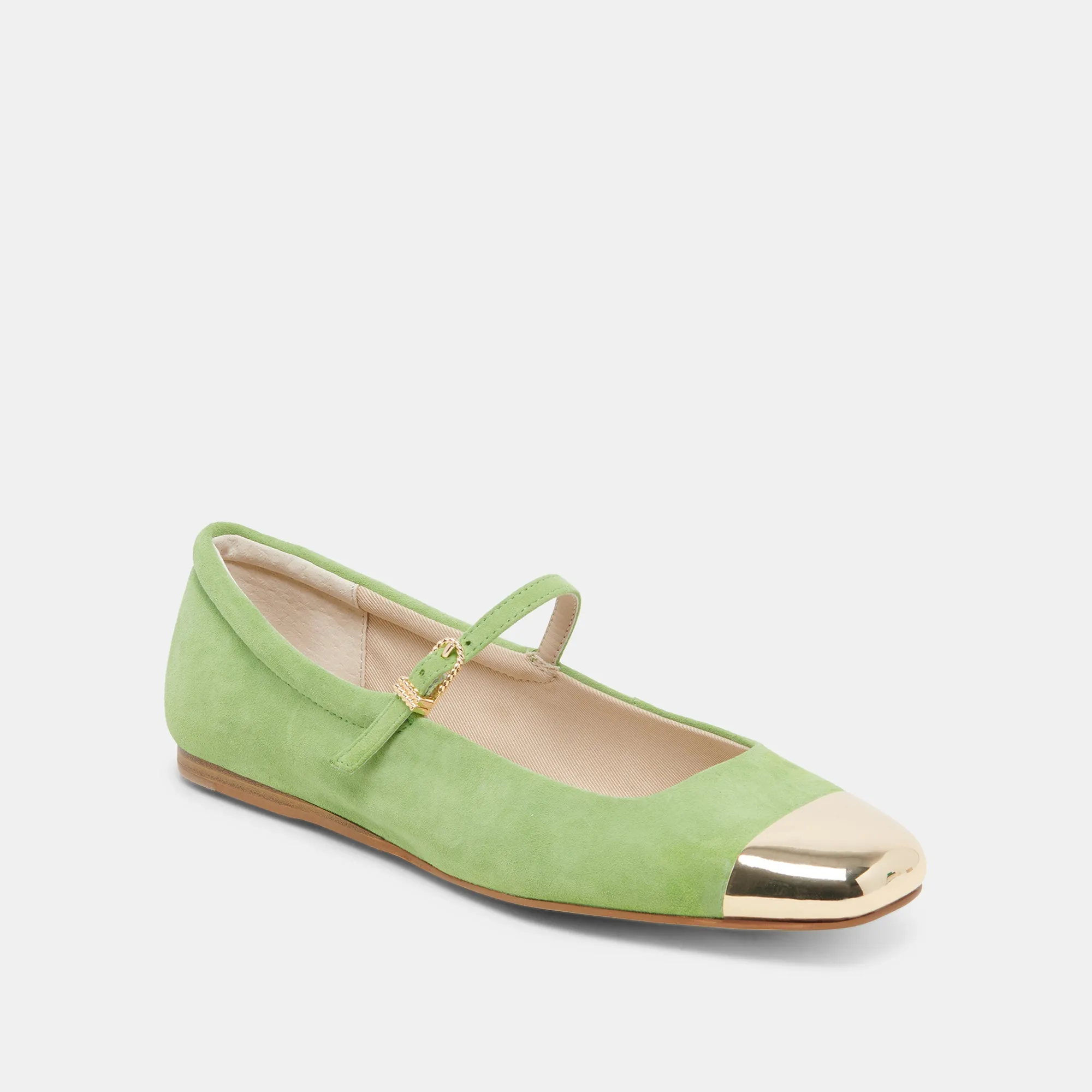 REYES TOE CAP BALLET FLATS LIME SUEDE sold by Dolce Vita product image thumbnail 2