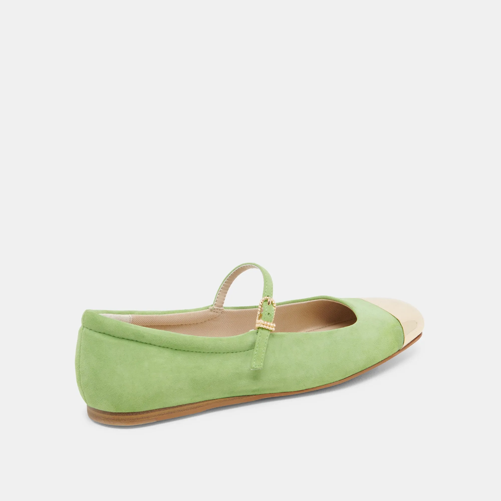 REYES TOE CAP BALLET FLATS LIME SUEDE sold by Dolce Vita product image thumbnail 3
