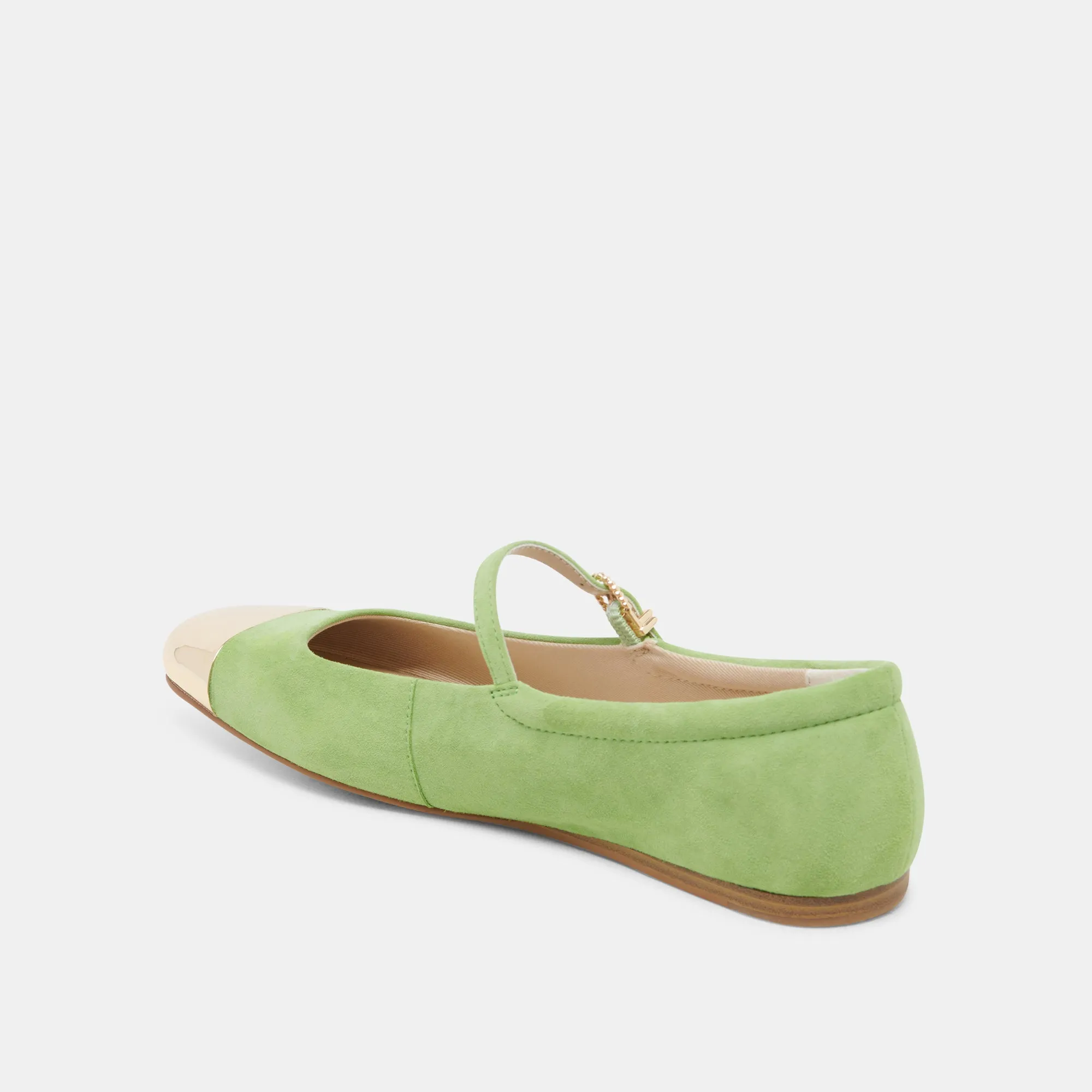 REYES TOE CAP BALLET FLATS LIME SUEDE sold by Dolce Vita product image thumbnail 5