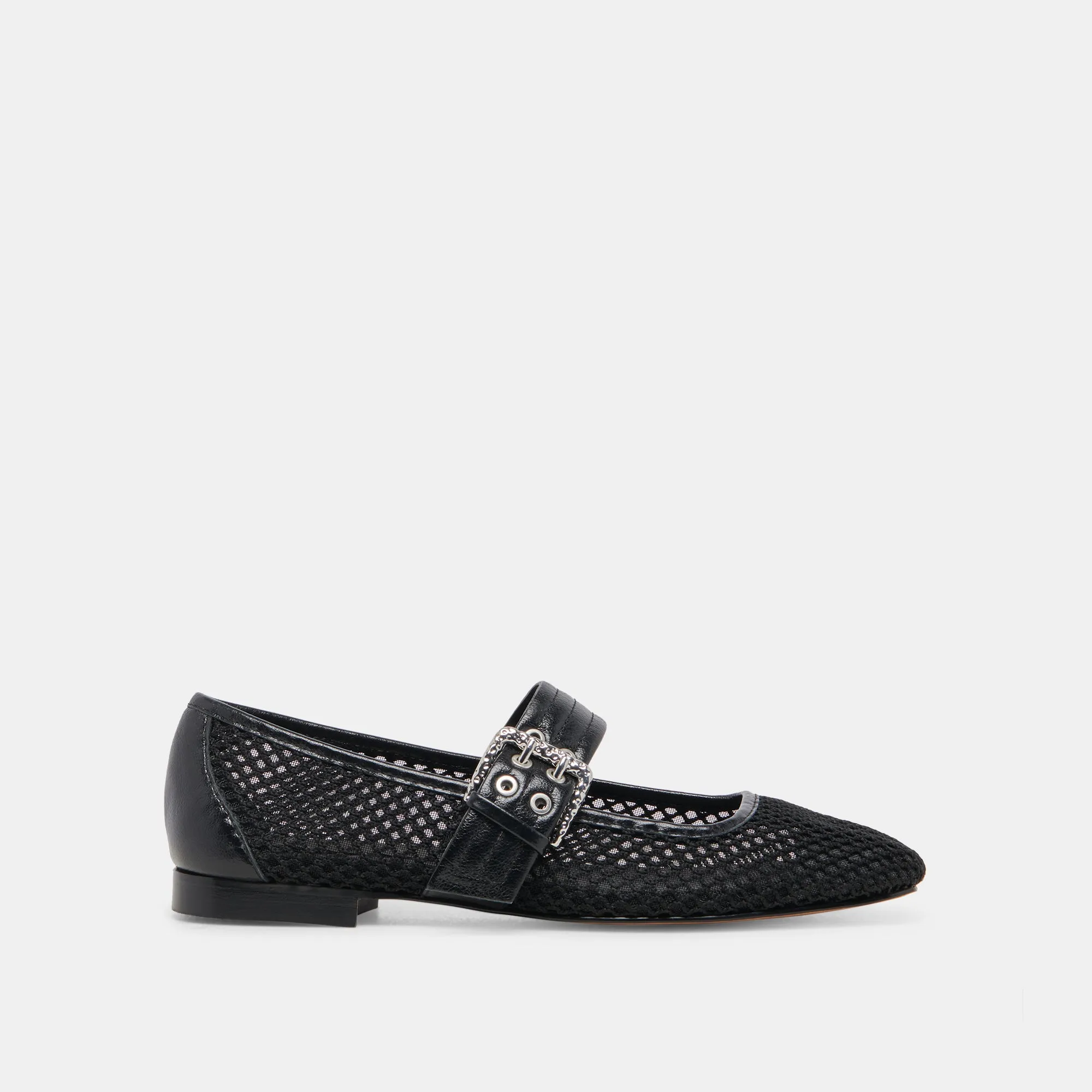 ARORA BALLET FLATS ONYX WOVEN MESH sold by Dolce Vita