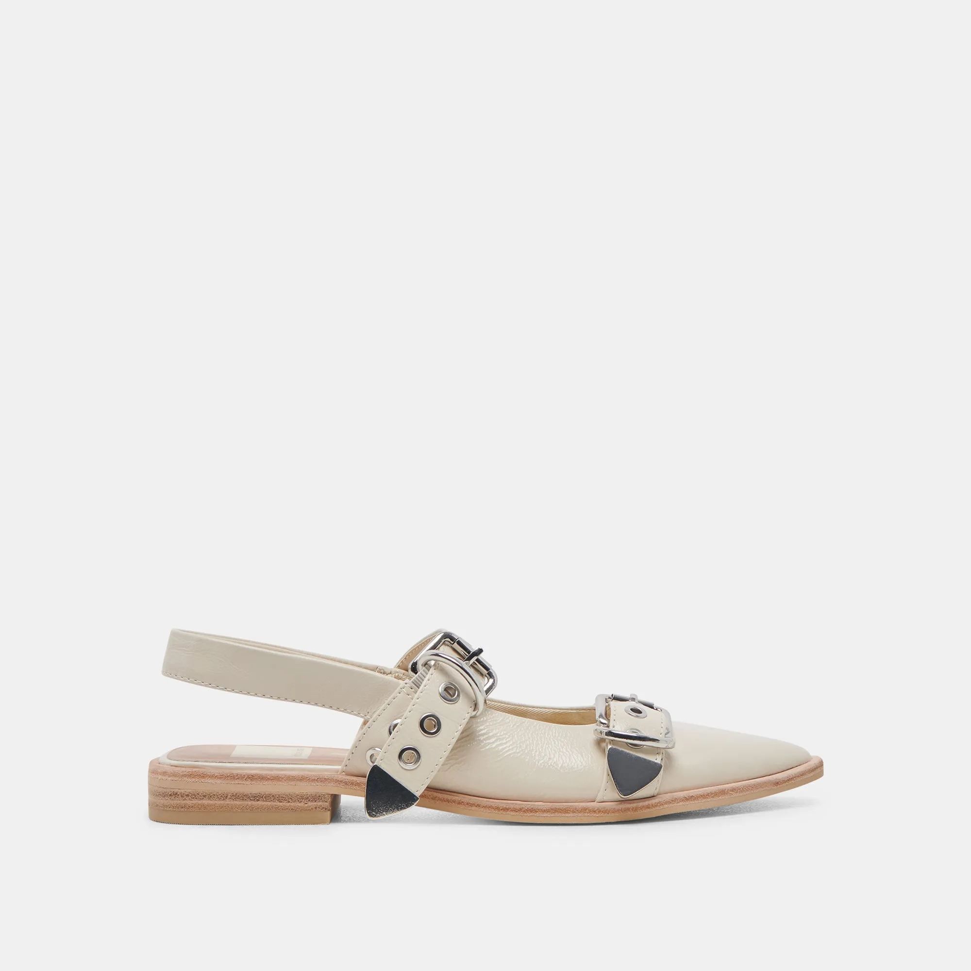 LABELL FLATS IVORY CRINKLE PATENT sold by Dolce Vita
