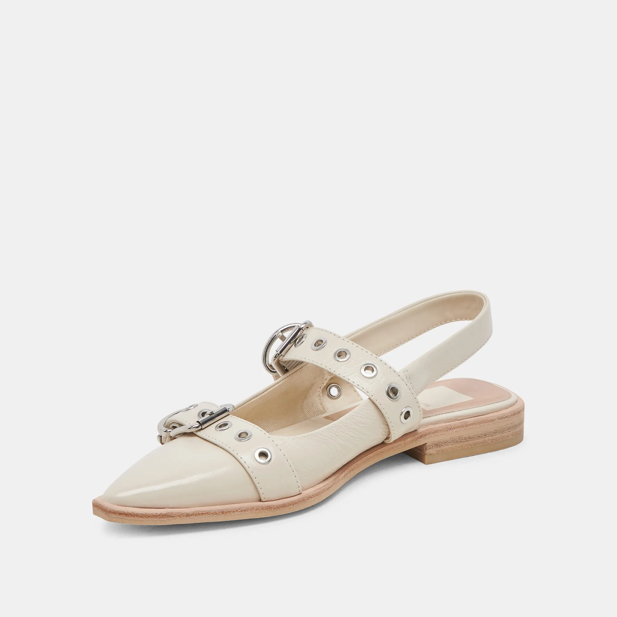 LABELL FLATS IVORY CRINKLE PATENT sold by Dolce Vita product image thumbnail 5