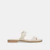 ILVA SANDALS CREME EMBOSSED LEATHER sold by Dolce Vita