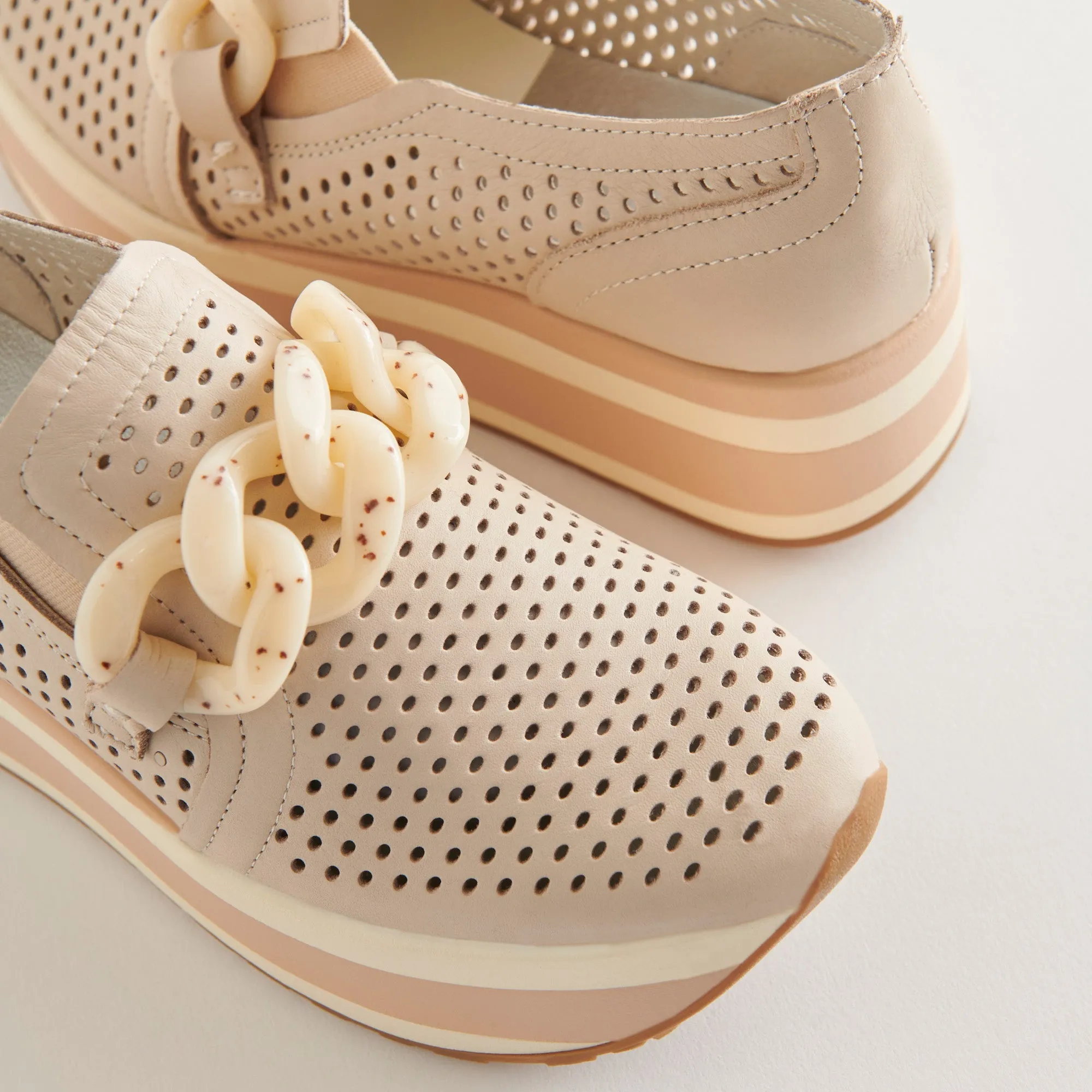 JHENEE PERFORATED SNEAKERS SAND NUBUCK - re:vita sold by Dolce Vita product image thumbnail 3