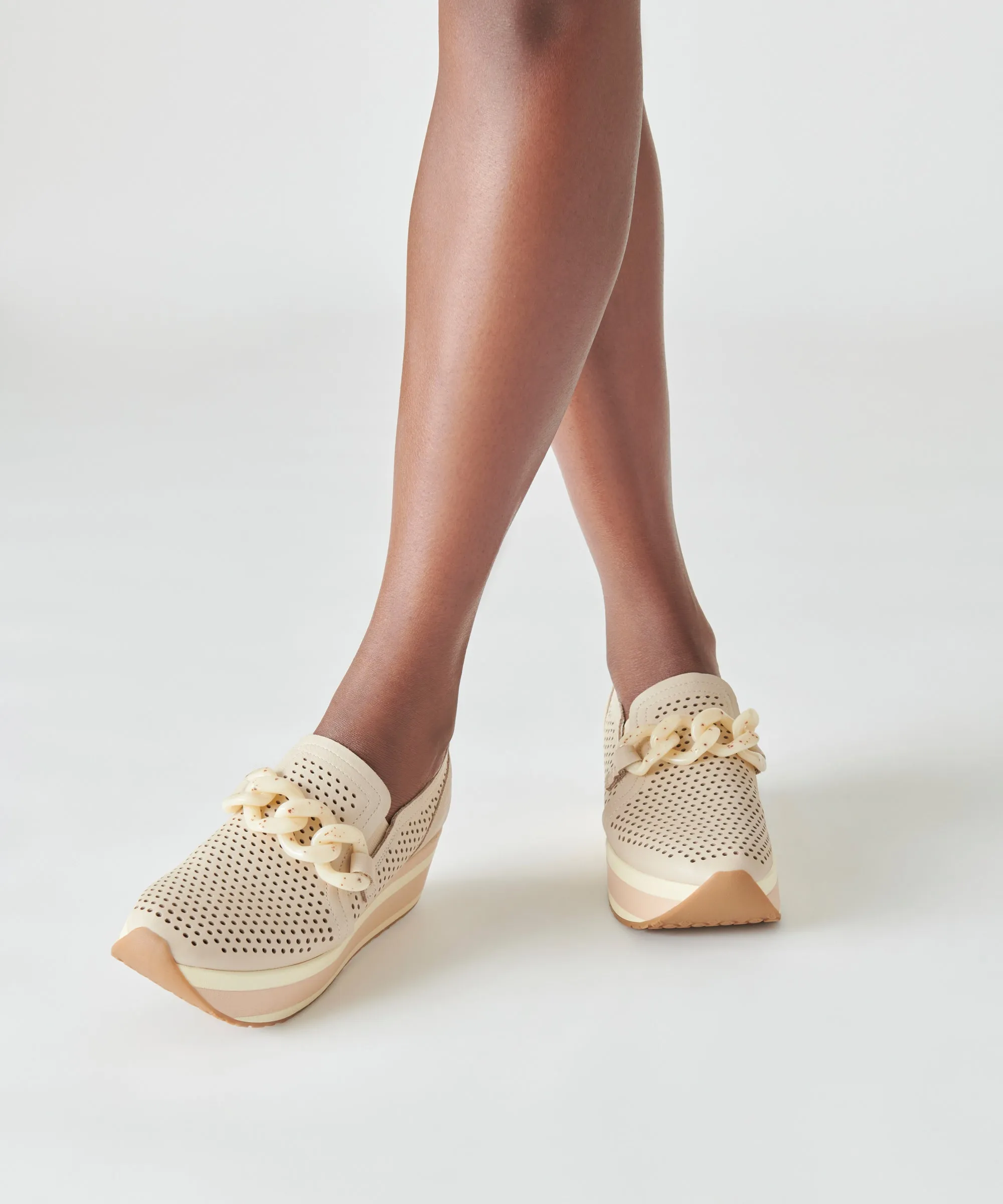 JHENEE PERFORATED SNEAKERS SAND NUBUCK - re:vita sold by Dolce Vita product image thumbnail 4