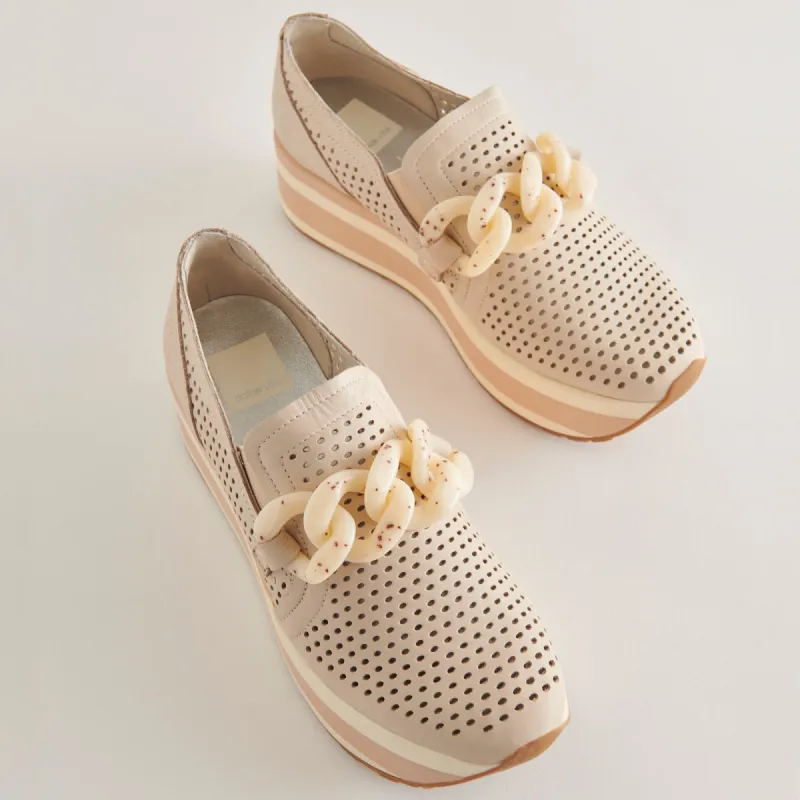 JHENEE PERFORATED SNEAKERS SAND NUBUCK - re:vita sold by Dolce Vita