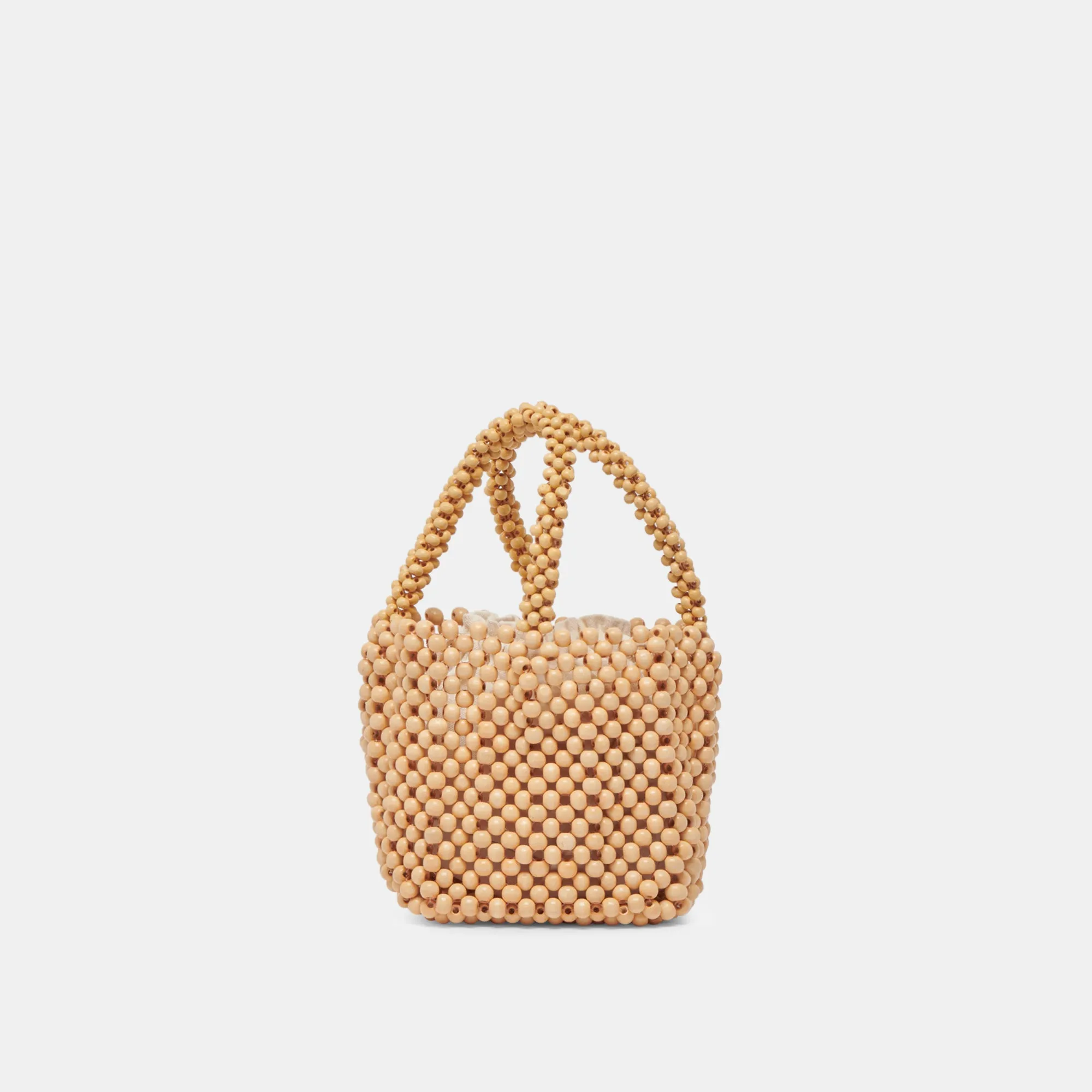 BESS HANDBAG NATURAL WOOD sold by Dolce Vita