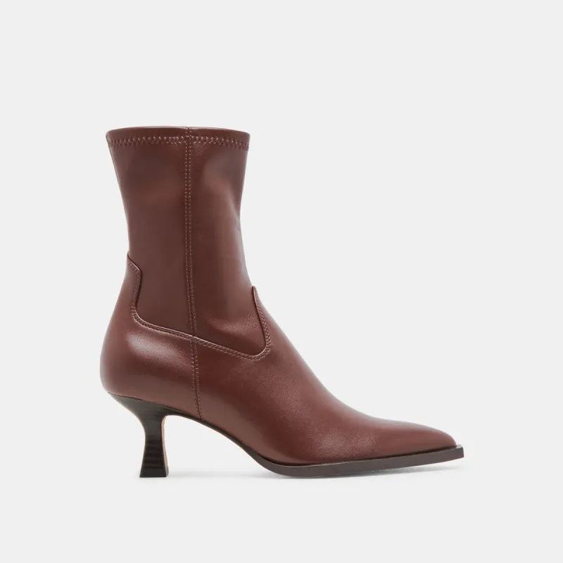 ARYA BOOTS CHOCOLATE LEATHER sold by Dolce Vita