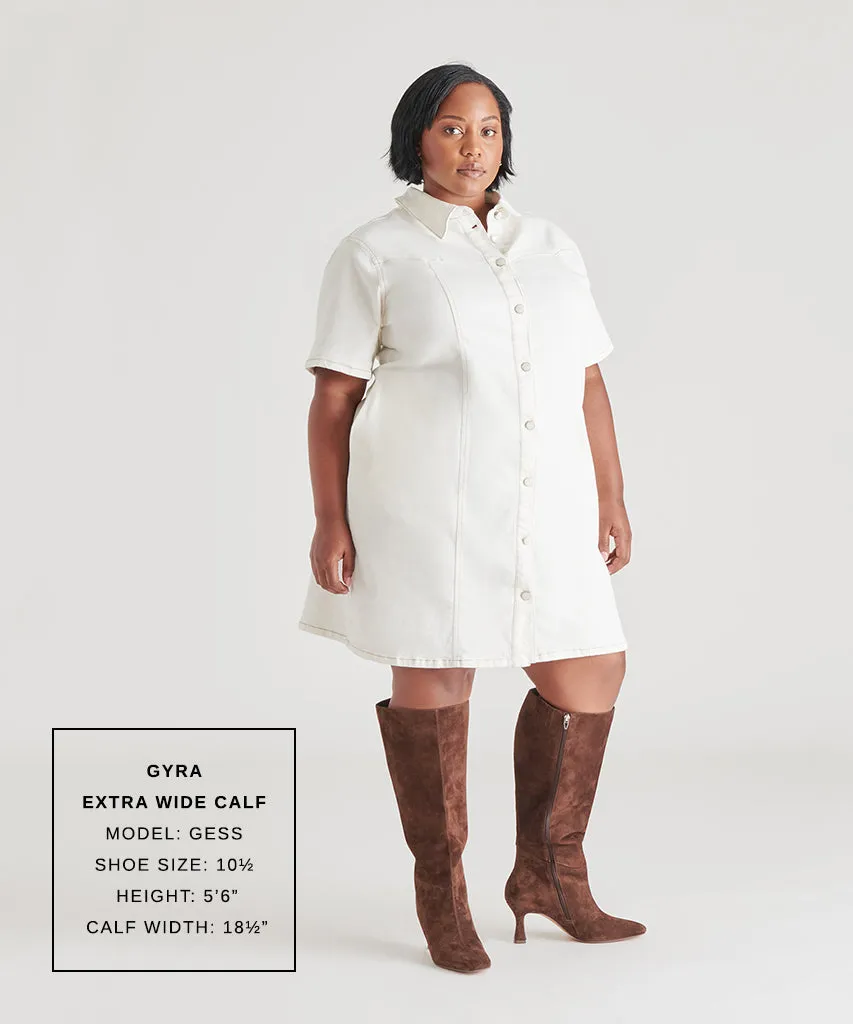 GYRA EXTRA WIDE CALF BOOTS DK BROWN SUEDE sold by Dolce Vita product image thumbnail 4