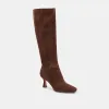 GYRA EXTRA WIDE CALF BOOTS DK BROWN SUEDE sold by Dolce Vita