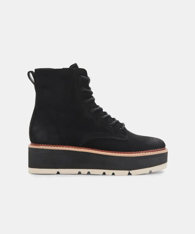 TIG BOOTS BLACK NUBUCK sold by Dolce Vita